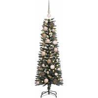 Berkfield Home Elegant Artificial Christmas Tree with Stand Green 40.5 x 40.5 x