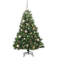 Berkfield Home Realistic Artificial Christmas Tree with 150 LEDs Green 150 cm PE