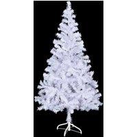 Berkfield Home Beautiful Artificial Pre-lit Christmas Tree with Ball Set 150cm 3 in White