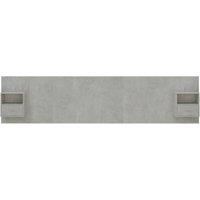 Berkfield Home Classic Bed Headboard with Cabinets Concrete Grey Engineered Wood