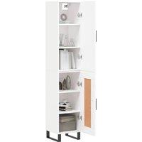 Berkfield Home Highboard White 34.5x34x180 cm Engineered Wood