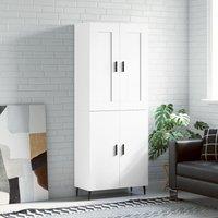 Berkfield Home Highboard White 69.5x34x180 cm Engineered Wood