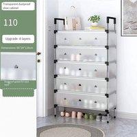 Havendro 6 Tier Cabinet Storage Organiser Shoe Rack Stand Holder in White | Size: 100 cm