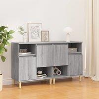 Berkfield Home Sideboards 2 pcs Grey Sonoma 60x35x70 cm Engineered Wood | Size: 60 x 35 x 70 cm