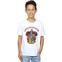 Harry Potter Boy's Gryffindor Cotton T-Shirt in White | Size: 5-6 Years