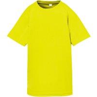 Spiro Boy's Performance Aircool T-Shirt in Yellow | Size: 3-4 Years