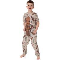 Marvel Short Sleeve Long Leg Pyjama Set | Brown | Official Merch | Size: 4-5 Years