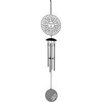 Woodstock Chimes Flourish Wind Chime - Sun in Silver