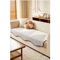 Living and Home 1Pc Chenille Anti-slip Sofa Cover Couch Furniture Protector in Grey | Size: Small