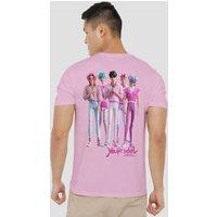 Netflix Kpop Demon Hunters Saja Boys Your Idol Front Back T-Shirt, Pink | Size: 3XL