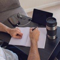 Menkind InGenious Folding Lap Desk With 4 USB Charging Ports in Black