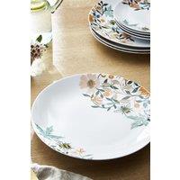 Ulster Weavers 'Bee Bloom' Animal Print Porcelain Dinner Plate (4 Pack) in White | Size: 4 Pack