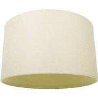 Happy Homewares Contemporary & Sleek Linen Fabric Lampshade in Cream | Size: 10 inches