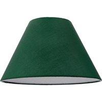 Happy Homewares Traditional Cotton Coolie Lampshade Suitable for Table Lamp or Pendant in Dark Green | Size: 8 inches