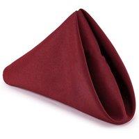 Neel Blue 20 Inch Polyester Table Napkins, Reusable, Wrinkle-Resistant - 50x50cm in Burgundy | Size: 50x50 cm
