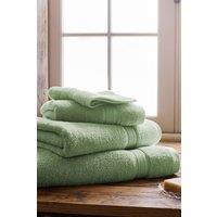 CHRISTY 'Serene' Pastel 100% Combed Cotton Towels in Green | Size: Bath Sheet