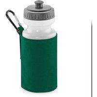 Quadra Water Bottle & Fabric Sleeve Holder Pack of 2 in Bottle Green