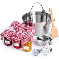 VonShef Jam Making Kit Starter Set Bundle in Silver