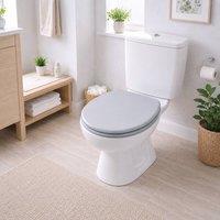 SPOT ON DEALZ 18" Wooden Toilet Seat Grey
