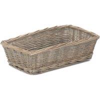 Red Hamper Antique Wash Tapered Serving Tray in Brown