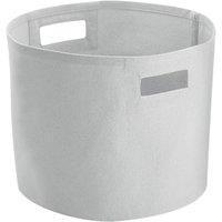 Westford Mill Canvas Storage Basket in Light Grey | Size: Medium