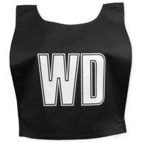 Carta Sport Lettered Netball Training Bib (Pack of 7) in Black | Size: Medium