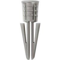 Securfix Plastic Wall Plugs (Pack of 12) in Grey