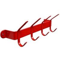 Stubbs Shelfie Plain Coat Hook in Red