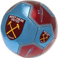 West Ham United FC Signature Football in Light Blue