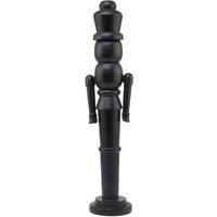 Hill Interiors Wooden Nutcracker Ornament in Black