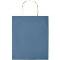 MidOcean Paper Tone Paper Gift Bag 21cm x 18cm x 8cm in Blue | Size: 21 cm x 18 cm x 8 cm