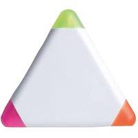 MidOcean Triangular ABS Plastic Highlighter in White