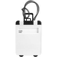 MidOcean Traveller Plastic Luggage Tag in White