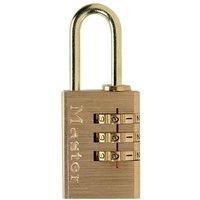 Master Lock Brass Finish Combination Padlock | Size: 20mm