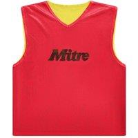 Mitre Pro Logo Reversible Training Bib in Red | Size: Medium/Large
