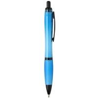 Floso Nash Contrast Detail Plastic Ballpoint Pen in Aqua