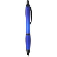 Floso Nash Contrast Detail Plastic Ballpoint Pen in Blue