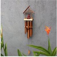 KDMD Bamboo Windchime - Natural finish - Brown Buddha 6 Tubes