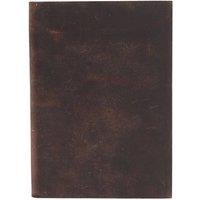 KDMD Black Tan Daily Notebook -100 Lined Pages, 18x13cm, Portable & Stylish in Dark Brown | Size: 18x13 cm