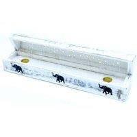 KDMD Washed Incense Holder - Smoke Box Design for Elegant Smoke Diffusion in White