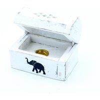 KDMD White Washed Incense Cone Holder - Elegant Smoke Box for Meditation