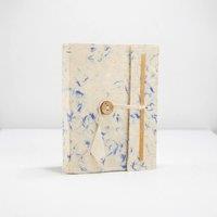 KDMD Med Lokta Blue Cotton Notebook 15x12cm, 45 Pages - & Handmade in Natural | Size: 15x12 cm