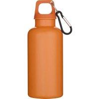 Floso Oregon Solid Plastic Carabiner Clip 400ml Water Bottle in Orange