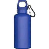 Floso Oregon Solid Plastic Carabiner Clip 400ml Water Bottle in Dark Blue
