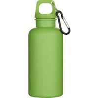 Floso Oregon Solid Plastic Carabiner Clip 400ml Water Bottle in Green