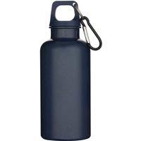 Floso Oregon Solid Plastic Carabiner Clip 400ml Water Bottle in Navy