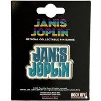 Janis Joplin Pin Stacked Logo Badge