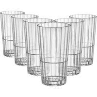 Bormioli Rocco Oxford Bar Stacking Highball Glasses - 395ml - Clear - Pack of 6