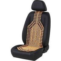 Nordara Brown Wooden Bead Car Seat Cover Cushion Beaded Design | Size: 500g
