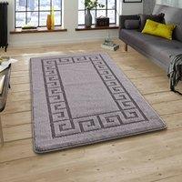 Smart Living Plain Heavy Duty Machine Washable Hallway Kitchen Non Slip Door Mat in Dark Grey | Size: 50 cm x 80 cm